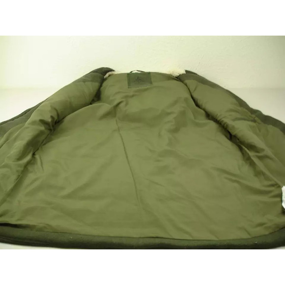 prAna Women's M Ava Vest Jacket Hooded Insulated Full-Zip Cargo Green Wool Blend - Picture 6 of 10